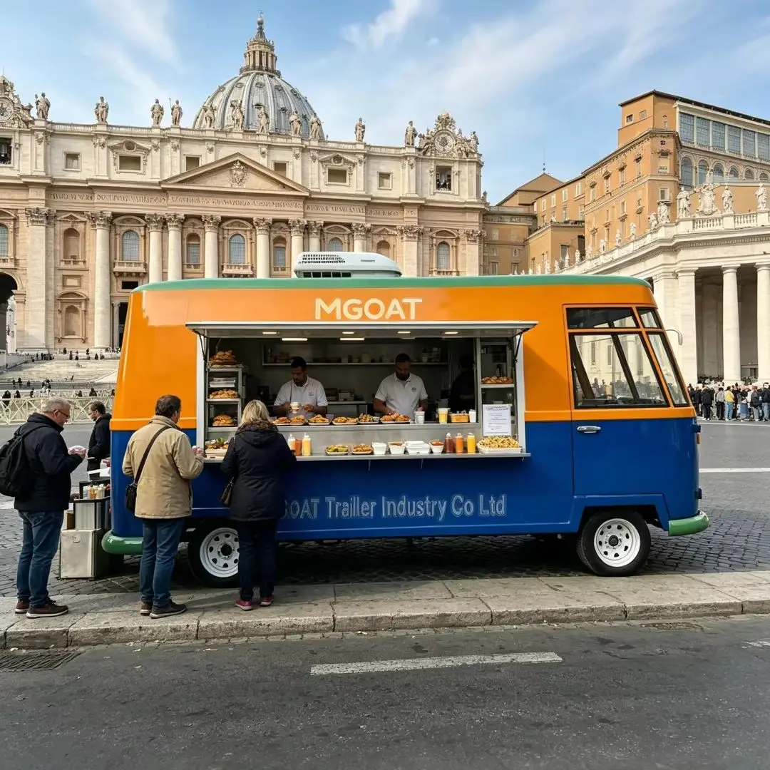 Food Snacks Catering - Mobil Van Makanan Komersial dengan Peralatan