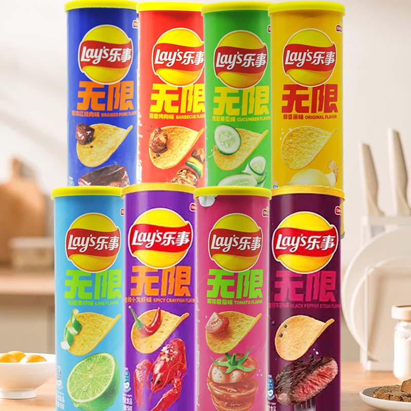 Protein Bar - Keripik Kentang Lay's 3.18oz(90g)*3 botol, Camilan